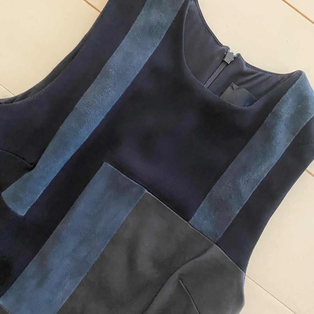 A.L.C Cold Leather Patchwork Dress - image 7